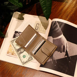 [French calf] <br>hookup wallet<br>color: taupe