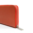 [French calf] <br> Round zip long <slim> <br> color: Orange <br> [Made -to -order]