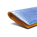 [Indigo Dyeing Crocodile] <br> Long wallet (with coin purse) <br> [Made -to -order production]
