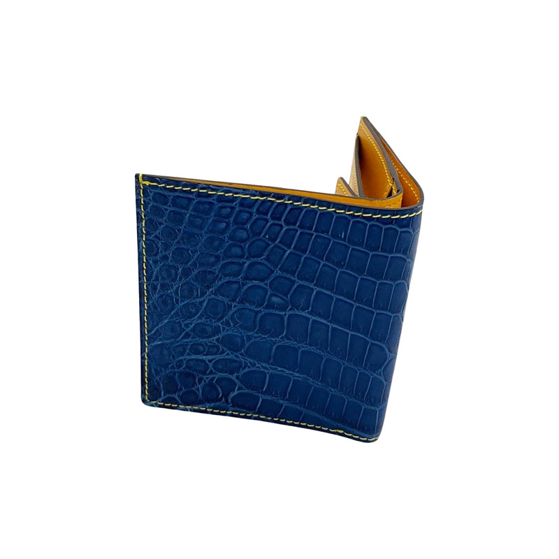 [Ai dyed crocodile] <br> Mini wallet (with coin purse)