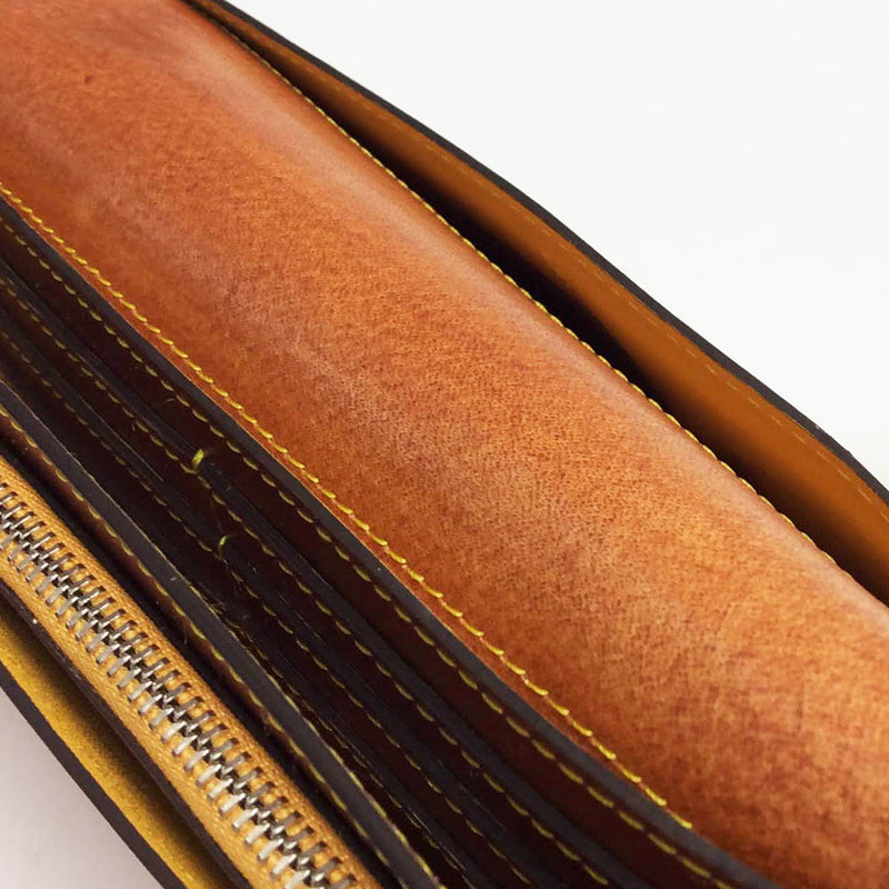 [Persimmon astringent dyeing] <br> Sasamachi long wallet