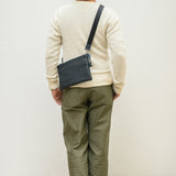 [French calf] <br>Ultima Sacoche<br>color: navy