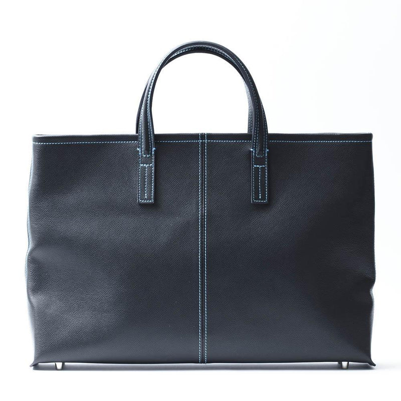 [French calf] <br> Tote bag <br> Color: Navy <br> [Made to order]