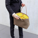 [French calf] <br> Large tote bag <br> Color: Tope <br> [Made to order]