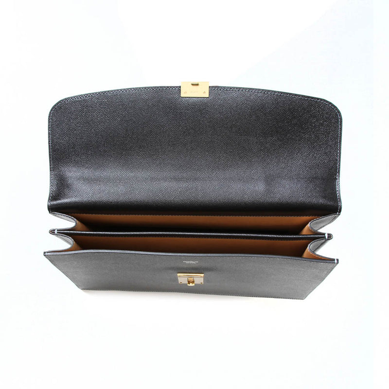 [French calf] <br> 2 knob cubse bag <br> color: Black <br> [Made to order]