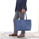 [French calf] <br>Royal M tote bag<br>color: ink blue<br>[Made to order]