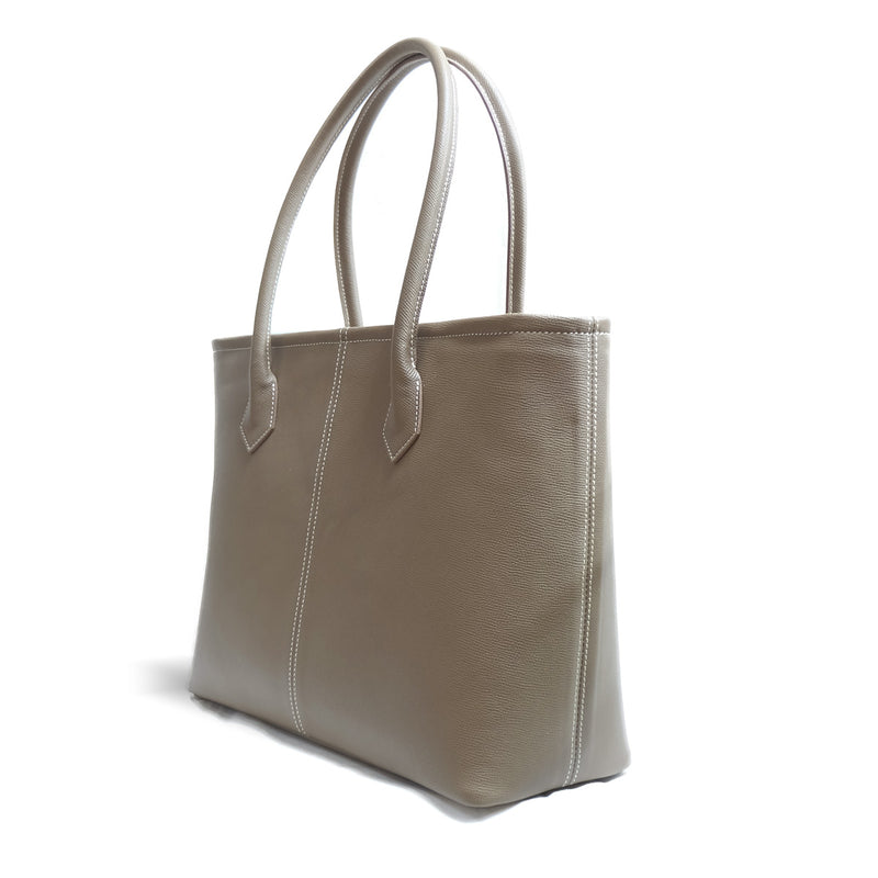 [French calf] <br> Medium tote bag <br> Color: Tope