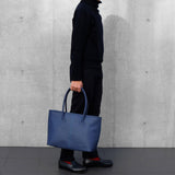 [French calf] <br>Royal M tote bag<br>color: ink blue<br>[Made to order]