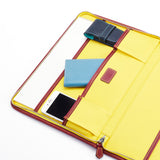 [Yamato] <br>round clutch bag<br>color: Bordeaux<br>[Made to order]