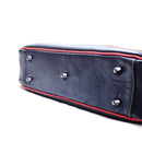 [Smooth leather] <br> Paul Brief <br> Color: Navy x Red