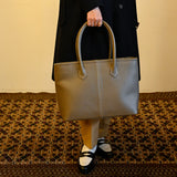 [フレンチカーフ] <br>ロワイヤルMトートバッグ<br>color：トープ