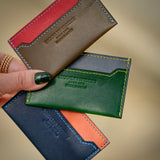 [Yamato] <br>compact card case<br>color:olive x red<br>[Made to order]