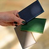 [Yamato] <br>compact card case<br>color: navy x orange<br>[Made to order]