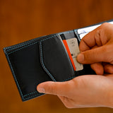 [Yamato] <br>international wallet<br>color: navy<br>[Made to order]