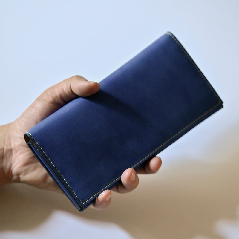 [藍染め] <br>ササマチ長財布