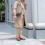 [フレンチカーフ] <br>ロワイヤルMトートバッグ<br>color：トープ