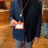 [French calf] <br>ID strap both sides side  <br>color: orange
