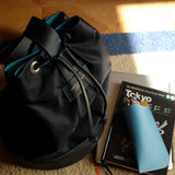 [French calf] <br>glasses case<br>color: Jean blue