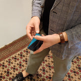 [フレンチカーフ] <br>ミニスナップウォレット<br>color：ネイビー