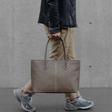 [フレンチカーフ] <br>ロワイヤルMトートバッグ<br>color：トープ