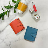 [French calf]<br>hookup wallet<br>color: Jean blue