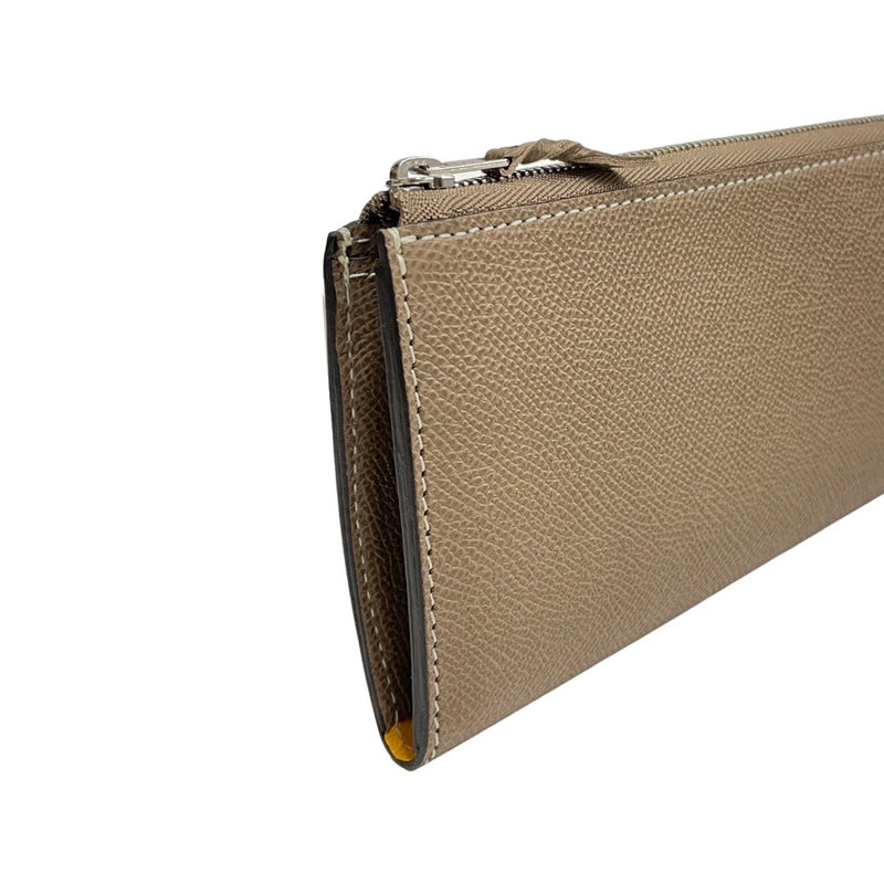 [French calf] <br> L Zip Long Wallet <br> Color: Tope