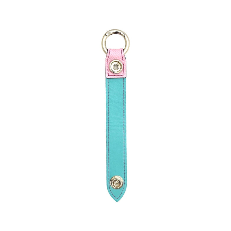 [French calf] <br> Keychain <br> Color: Mauve Pink