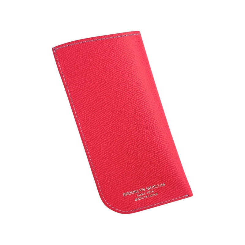 [French calf] <br> Glasses case <br> color: Fuchsha pink <br> [Made to order]