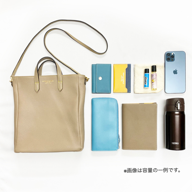 [Tryon Lagoon] <br> Shoulder mini tote <br> color: Tope