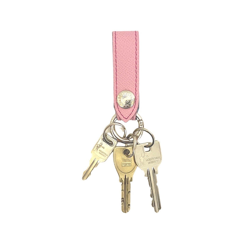 [French calf] <br> Keychain <br> Color: Mauve Pink