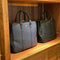 [Sastenash Link Leather] <br> Briefcase <br> Color: Navy