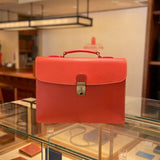 [French calf] <br>2 knob kabuse bag<br>color: orange<br>[Made to order]