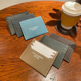 [French calf] <br>card & slit<br>color: Jean blue