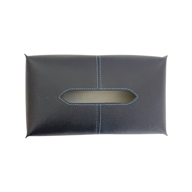 [French calf] <br> Box tissue cover <br> COLOR: Navy <br> [Made to order]