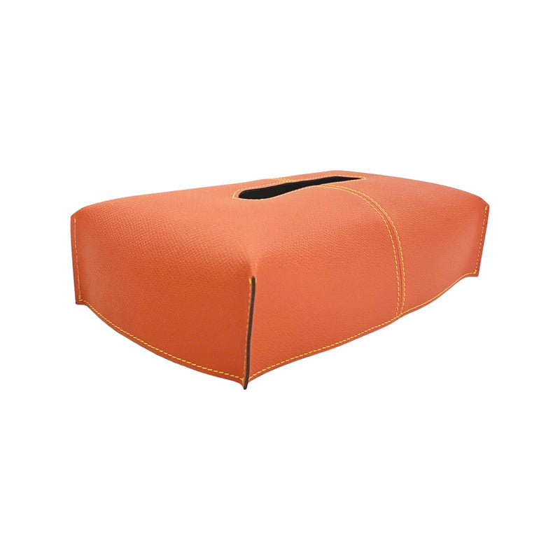 [French calf] <br> Box tissue cover <br> color: Orange