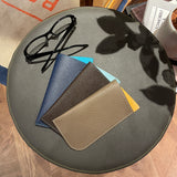 [French calf] <br>glasses case<br>color: Jean blue
