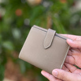[French calf] <br>hookup wallet<br>color: taupe