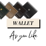[French calf] <br>mini snap wallet<br>color: black