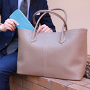 [French calf] <br> Medium tote bag <br> Color: Tope