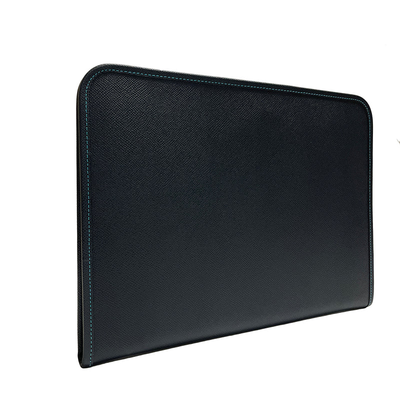 [French calf] <br> Clutch bag <br> Color: Navy