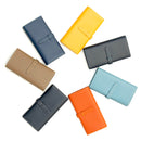 [French calf] <br> Long wallet with belt <br> color: Aqua Blue