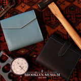 [French calf]<br>hookup wallet<br>color: Jean blue