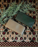 [French calf] <br>L zip long wallet<br>color: taupe