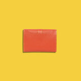 [フレンチカーフ] <br>ベルトカードケース<br>color：オレンジ