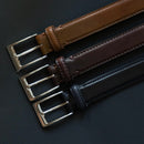 [Gloss Cordovan] <br> 30mm belt <br> color: Natural