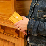 [Yamato] <br>mini snap wallet<br>color: yellow