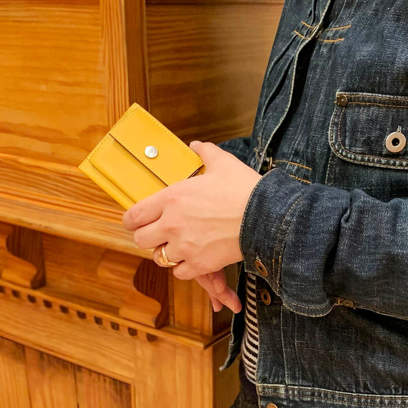 [Yamato] <br> Mini Snap Wallet <br> COLOR: Yellow