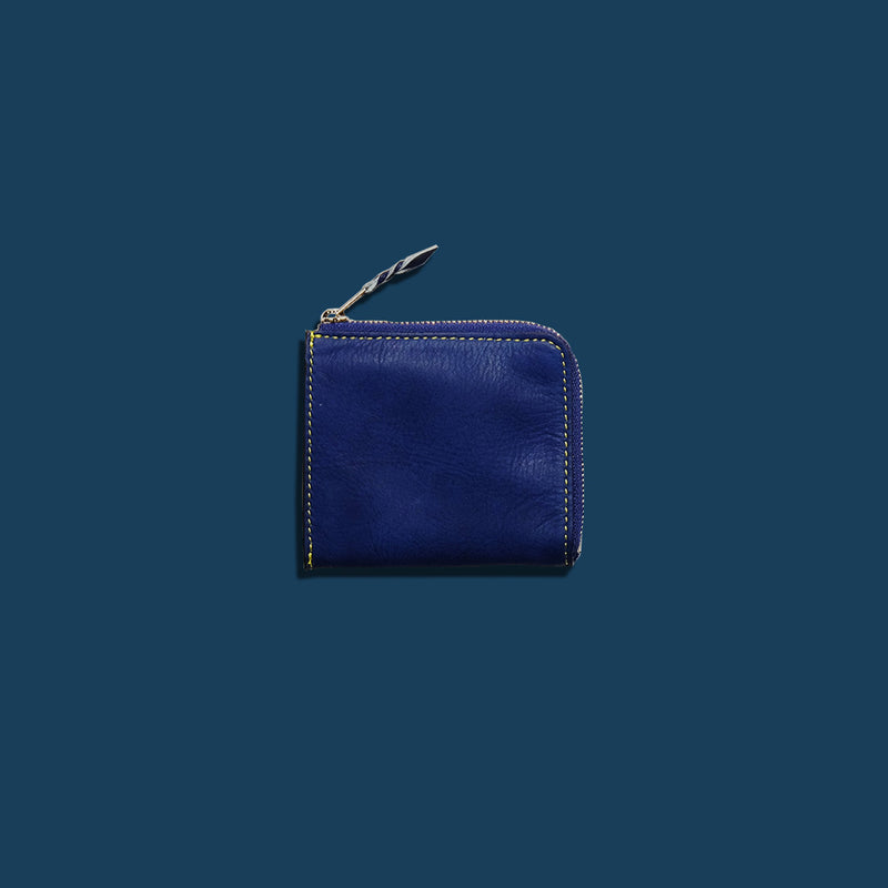 [Ai dyeing] <br> Half L zip wallet